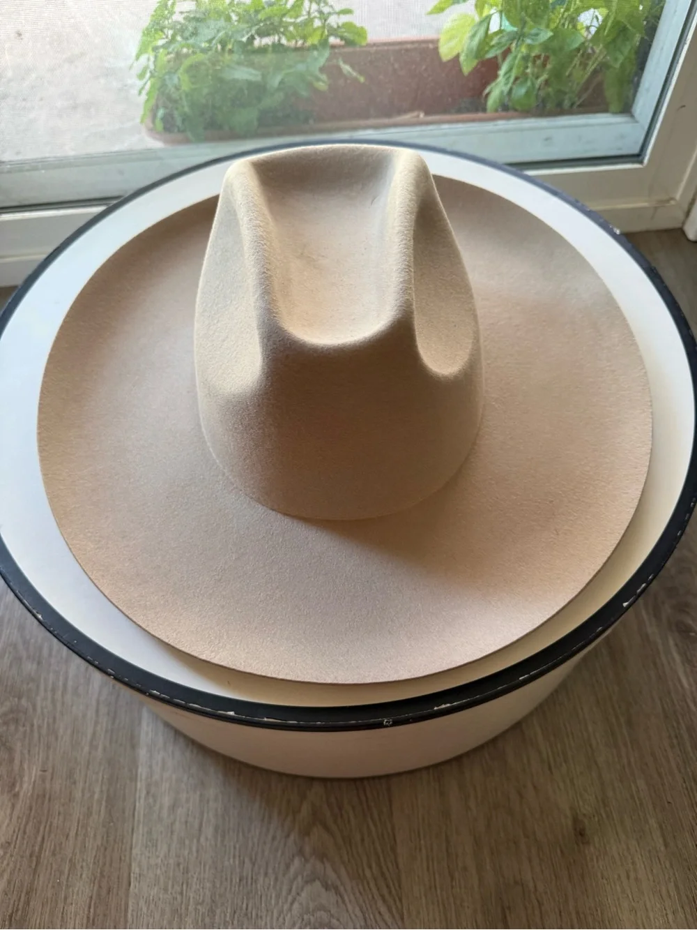 lack of color cassidy western flicked up brim wool cowboy hat size large NEW